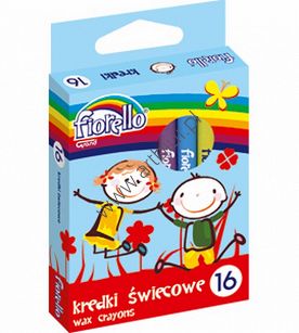 Kredki świecowe Fiorello 16 kolorów