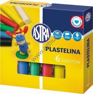 Plastelina 6 kolorów Astra 5535