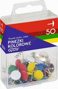 Pinezki kolorowe Grand 50szt