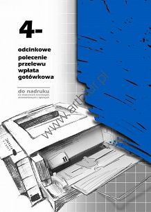 Druk F-112-2 4-odcinkowe polecenie przelewu A4 teczka 100 kartek Michalczyk i Prokop