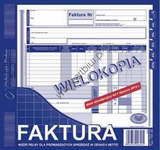 Druk 100-2E Faktura VAT 2/3 A4 Michalczyk i Prokop