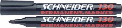 Marker permanentny  Schneider 130 z okrągłą końcówką, gr.linii 1-3mm