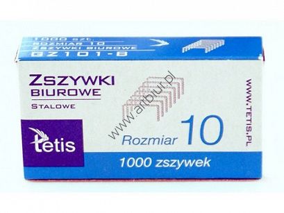 Zszywki 10 Tetis 1000 szt.