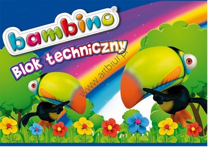 Blok techniczny A4 Bambino 10 kartek