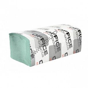 Ręcznik papierowy składany zielony ZZ, 200 listków